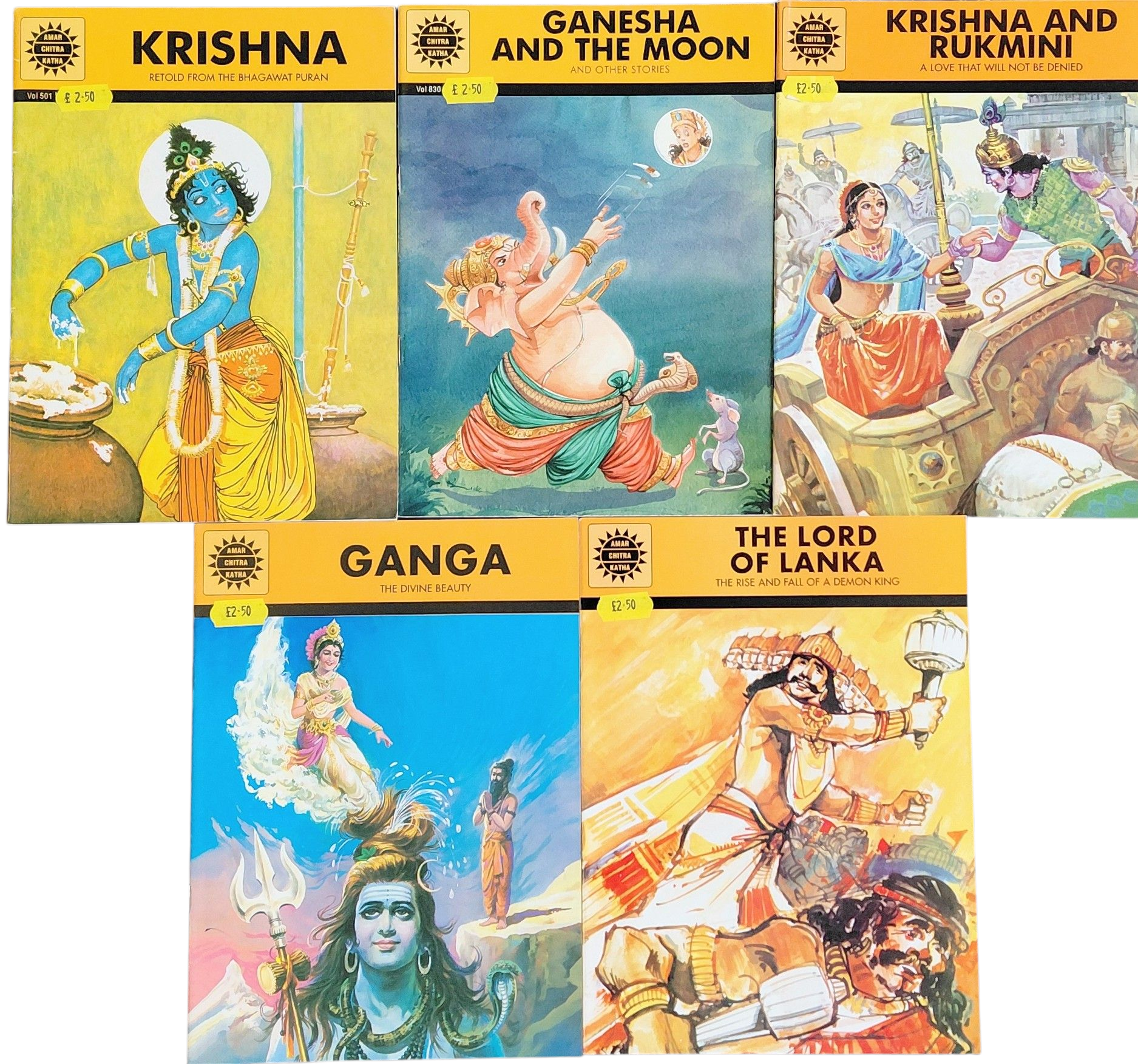 Amar Chitra Ktaha books Set of 5 ( Set No - 02)