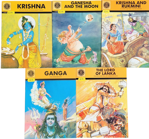 Amar Chitra Ktaha books Set of 5 ( Set No - 02)