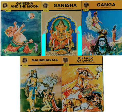 Amar Chitra Kataha books  ( set of 5 )  Set No - ( 01 )