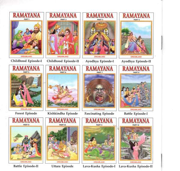 Ramayana for Children  - Sets of 12